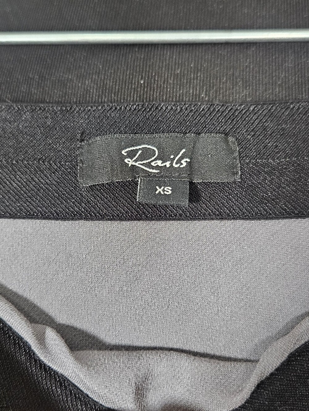 Rails Black Tide Satin Rayon Viscose Midi Length Slip Skirt Navy Gray Black XS - Picture 7 of 9